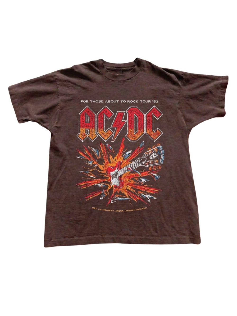 Gildan Brown Graphic Tour T‑Shirt